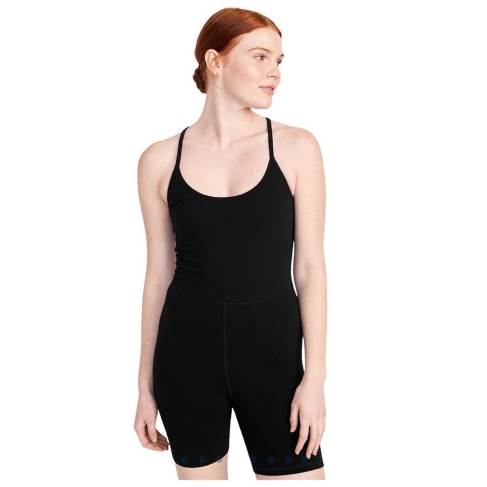 Old Navy Active Black Romper Bodysuit